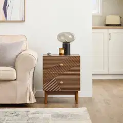 SoBuy yöpöytä ruskea FBT170-N - 2