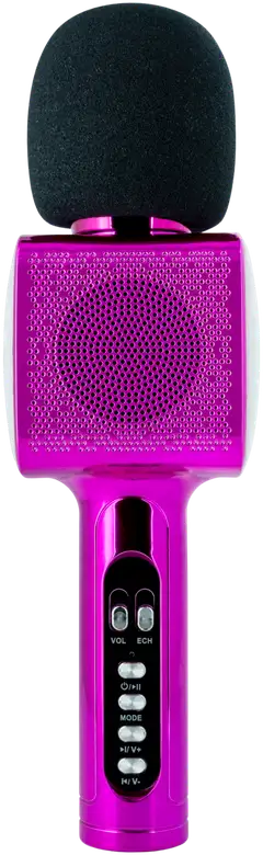 BigBen karaokemikrofoni Bluetooth yhteydellä pinkki - 2