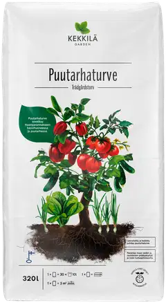 Kekkilä Puutarhaturve 320 l, lava 21 säkkiä - 2