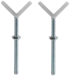 Hauck Y-pala turvaporttiin hopea 2 kpl - 1