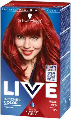 Schwarzkopf LIVE 35 Real Red hiusväri - 1