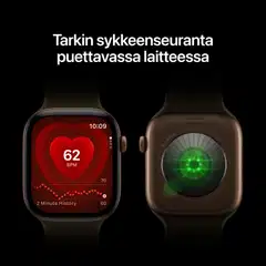 Apple Watch Series 12 GPS + Cellular 42 mm:n luonnontitaanikuori ja luonnonvärinen milanolaisranneke - MJGH4QN/A - 3