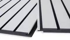 Maler Louvre uritettu rimasisustuspaneeli MDF 12x195x2500 ympäripontattu melamiini valkoinen E0 1,46m2 - 1