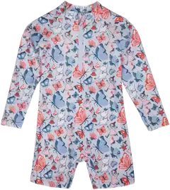 Muumi Vauvojen uima-asu Perhospuisto 591760 - Vaaleansinine - 1