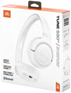 JBL langattomat sankakuulokkeet Tune 530BT valkoinen - 9