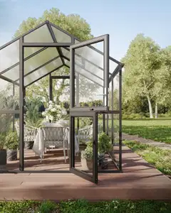 Kreative Gartentechnik kasvihuone Aptasia III-S 5,06 m2 antrasiitinharmaa - 8