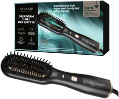 Revamp Deepform 2-in-1 Dry & Style hiusten muotoiluharja (BR-2500-EU) - 1