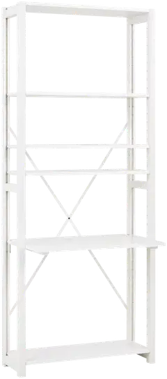 Lundia Classic työpiste, ulkoneva taso - VALKOINEN - 2