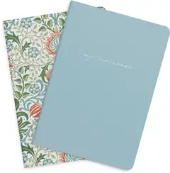 Notebook blue & flower 2 pack - 2