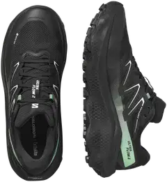 Ultra flow 2  GTX, vedenpitävä juoksukenkä - Black/Black/Patina Green - 6
