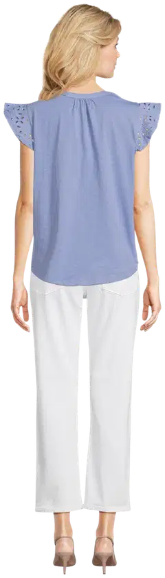 Margaux Riviera naisten pitsisomisteinen trikootoppi CG-116 - Lt.blue - 3