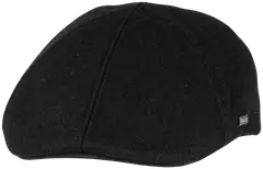 Salon miesten lakki Macon 56 Wool flat cap - MUSTA - 1