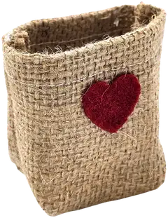 J.K. Primeco koristesäkki mini Sydän punainen - 2