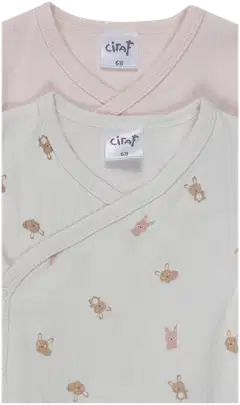 Ciraf vauvojen kietaisubody Pupu 250B263010 2-pack - pink bunny - 3