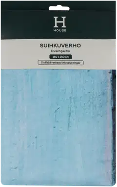 House suihkuverho Vintage 180x200 cm turkoosi - 4