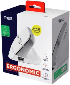 Trust Bayo II ergonominen langaton hiiri valkoinen - 6