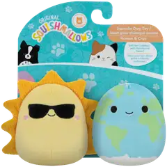 Squishmallows pehmolelu Squeaky tuplapakkaus 9 cm, erilaisia - 6