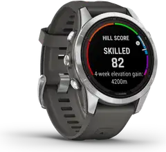 Garmin Fenix 7s Pro Solar urheilukello, harmaa - 1