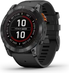 Garmin Fenix 7X Pro Solar urheilukello, musta - 4