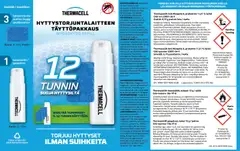 Thermacell-hyttystorjuntalaitteen täyttöpakkaus R-1 12h - 3