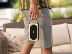 House of Marley Bluetooth kaiutin Roots Solar, musta/puu - 7