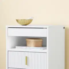 SoBuy yöpöytä valkoinen FBT168-W - 4