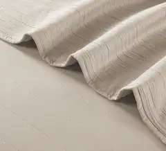 Home & Main päiväpeitto Gauze 160x260 cm vaalea beige - 3