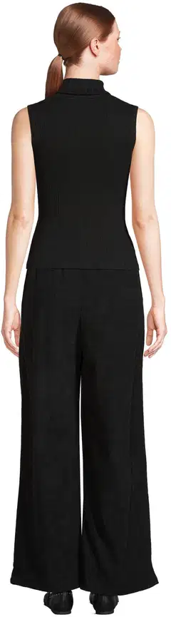 WKLY. naisten hihaton neulepoolo 213W341510 - Black - 3