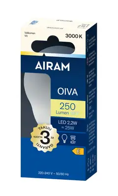 Airam LED P45 830 250lm E27 360 OIVA OP - 2