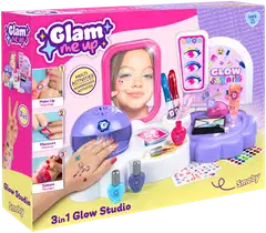 Smoby Glam 3in1 kauneusstudio; meikki-, manikyyri- ja tatuointileikkisetti - 1