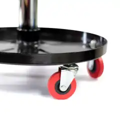 Maxshine 702301 Detailing-työtuoli – säädettävä korkeus 41,5–55 cm, 360° pyörivä istuin, pehmustettu, alataso työkaluille, pyörillä varustettu - 2