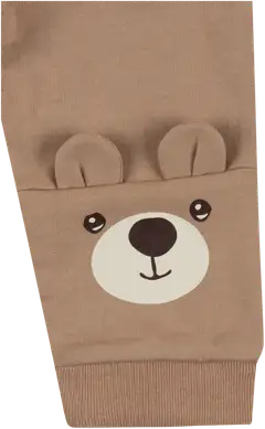 Ciraf vauvojen veluuritakki ja collegehousut Nalle 250B260102 - Warm taupe - 3