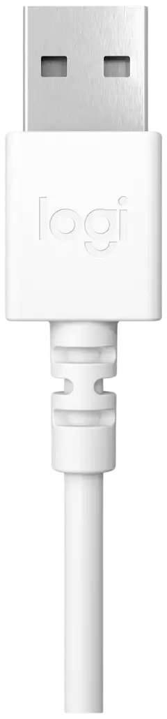 Logitech PC kuuloke H390 USB - valkoinen - 7