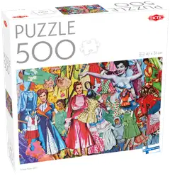 Tactic Palapeli Puzzle Lovers Vintage Paper Dolls 500 palaa - 1