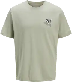 JJ Rebel miesten t-paita selkäprintti JREBBLOOM - desert sage - 1