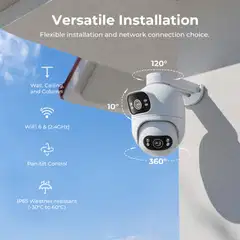 Imilab EC6 Dual 3K+3K WiFi -valvontakamera kahdella objektiivilla ulkokäyttöön CMSXJ68A - 12