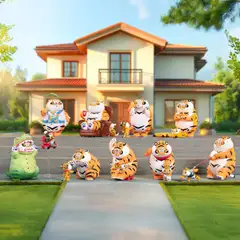 Funism keräilyhahmo Alexander The Fat Tiger-Roaring Love - 8