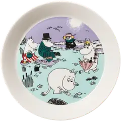 Moomin Arabia Muumi Rantaelämää lautanen 19cm - 1