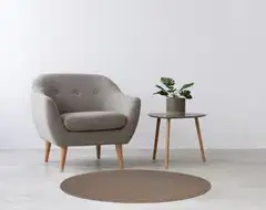 House matto Chloe 100 cm pyöreä sand beige - 5