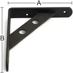 Habo hyllynkannatin Circle 195x250mm musta - 1