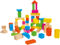 Heros rakennussarja Blocks Luonnonväriset ja värikkäät puiset palikat 60 osaa - 3