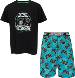 Joe Boxer lasten shortsipyjama 79283 - Green AOP - 1