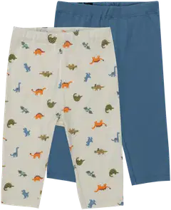 Ciraf vauvojen ribbileggingsit Dino 250B263113 2-pack - Egret AOP & Windward Blue - 1