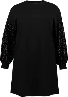 House naisten mekko paljettisomisteisilla hihoilla 218HP40261, D-mitoitus - Black - 1