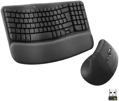 Logitech Wave Keys & Lift Combo langaton näppäimistö ja hiiri - 1
