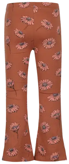 Koko Noko lasten kukalliset trikooleggingsit, joissa levenevät lahkeet M60950 - Cedarwood - 2