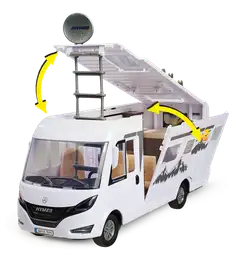 Dickie Toys Hymer matkailuauto, leikkisetti - 2