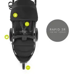 Hauck rattaat Rapid 3R musta - 13