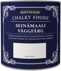 Rust-Oleum Chalky Finish 2,5l seinämaali vesiohenteinen runsaspigmenttinen valkoinen - 1