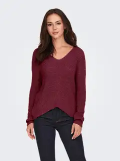 JDY naisten rento neulepusero Jdynew Megan - cabernet - 3